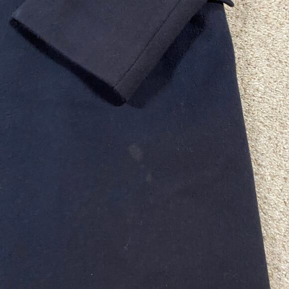 VTG Brooks Brothers Coat Mens 45R Wool Overcoat Car Jacket Navy Preppy Trench - Picture 4 of 12